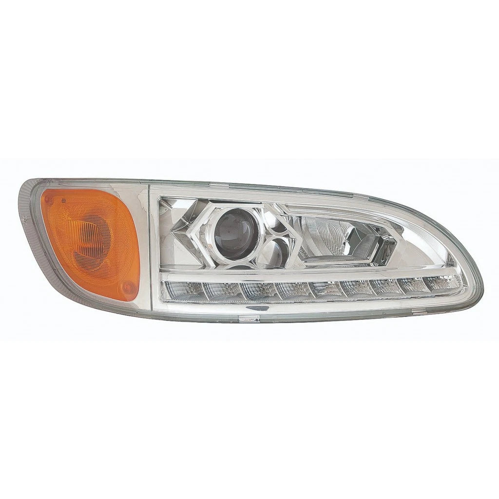 Headlight for Peterbilt 325 (2008–2012) CLX-M0-M3D-1101R-AS1-CL360A55 LED Chrome