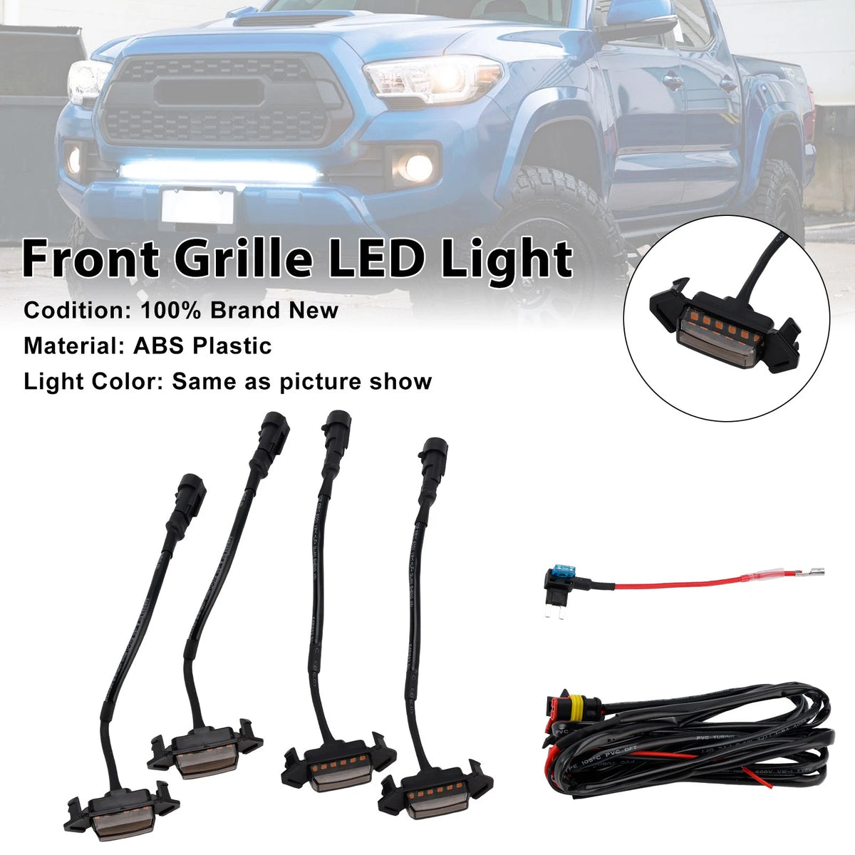 LED Front Grille Light Kit for Toyota Tacoma (2016–2023) Grille-240-B