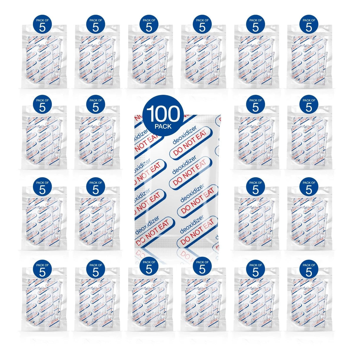 100 Pcs Oxygen Absorbers for Food Storage (Freshness Preservation)