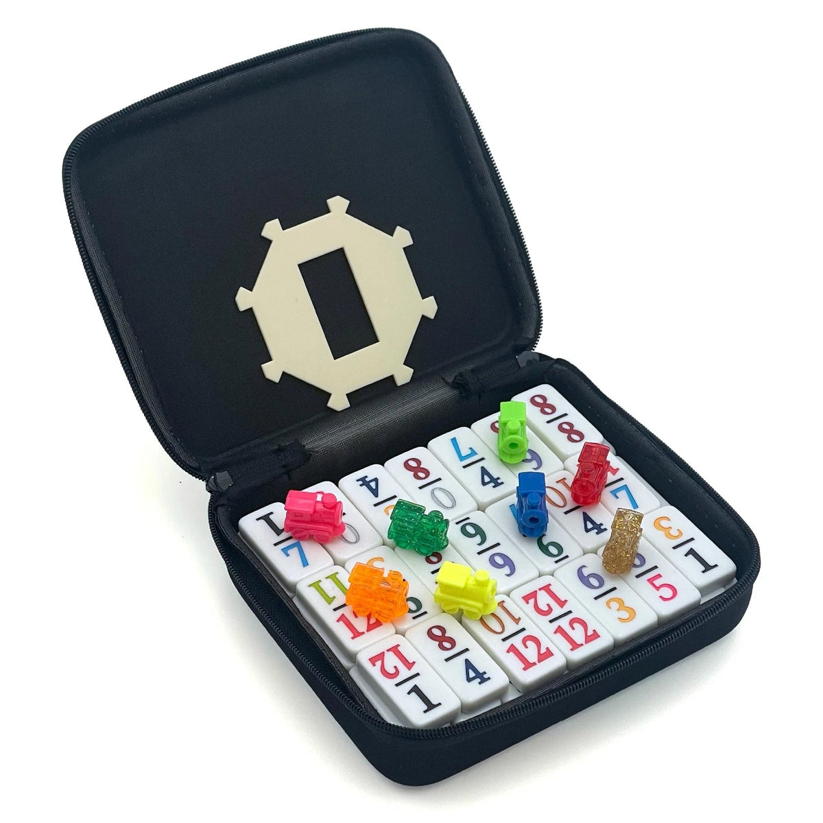 Set of 12 Mexican Train Number Dominoes for Standard Version