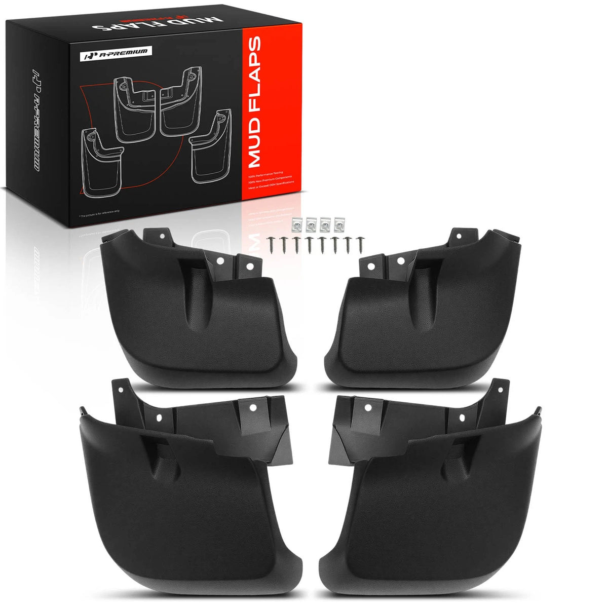Set of 4 Mud Flaps Splash Guards for Mitsubishi L200 (2015–2018)