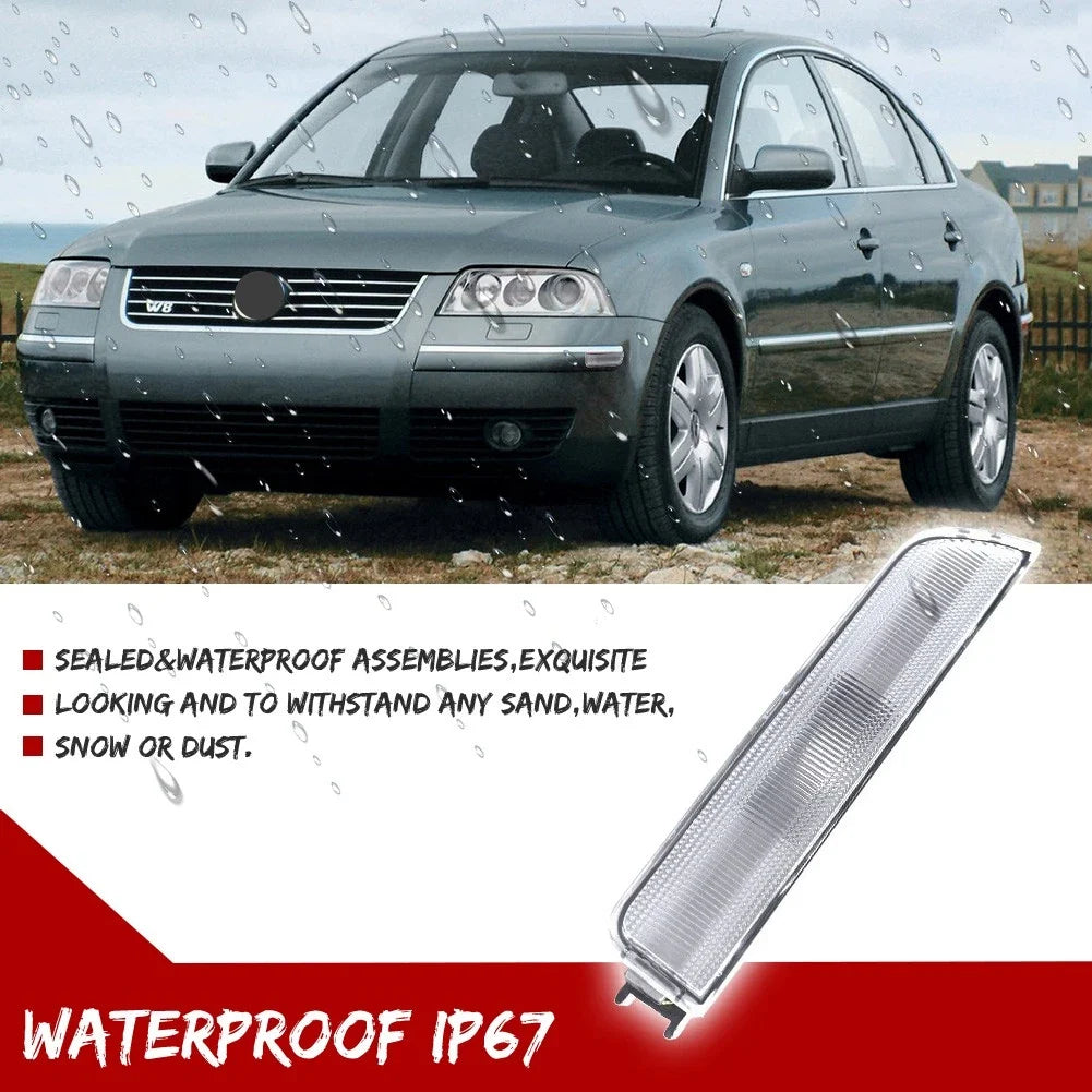 Set of 4 Clear Lens Bumper Side Marker Lights for VW Passat (2001–2005)