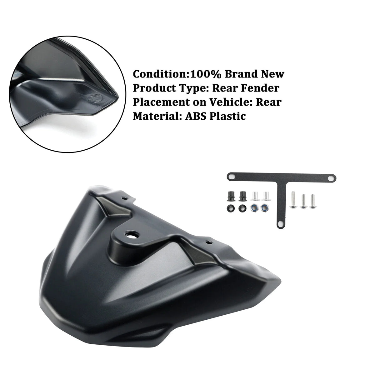 Front Beak Extension Nose Panel Fairing for Honda NT1100 (2022–2024) Black T9