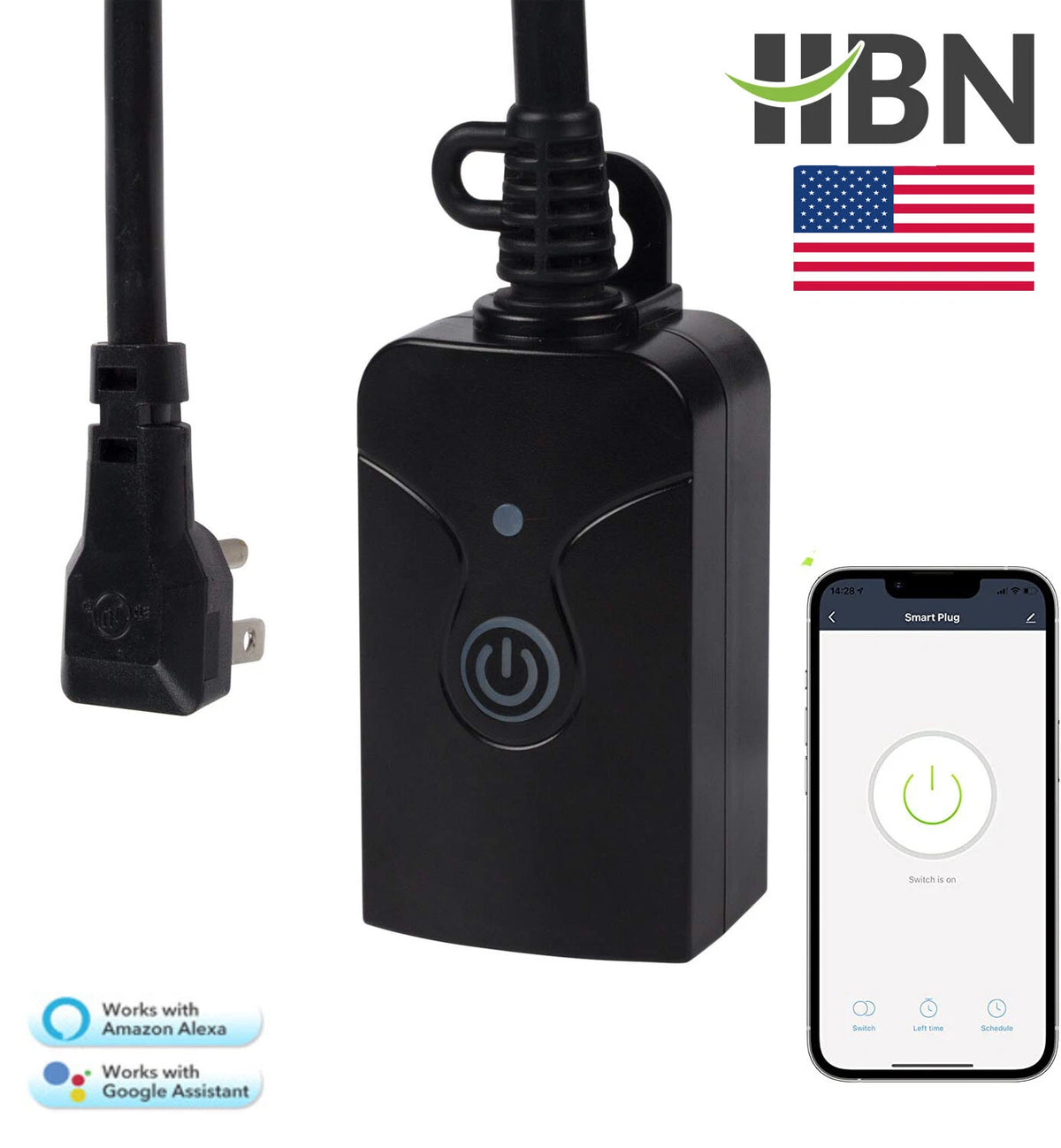Smart WiFi Plug Timer for Outdoor Use (Works with Alexa & Google Assistant)