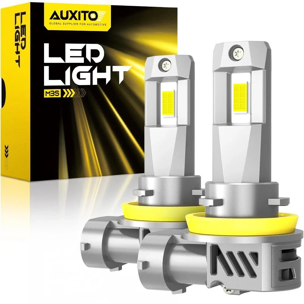 Set of 2 H11 LED Headlight Bulbs for AUXITO (6500K, 30000LM)