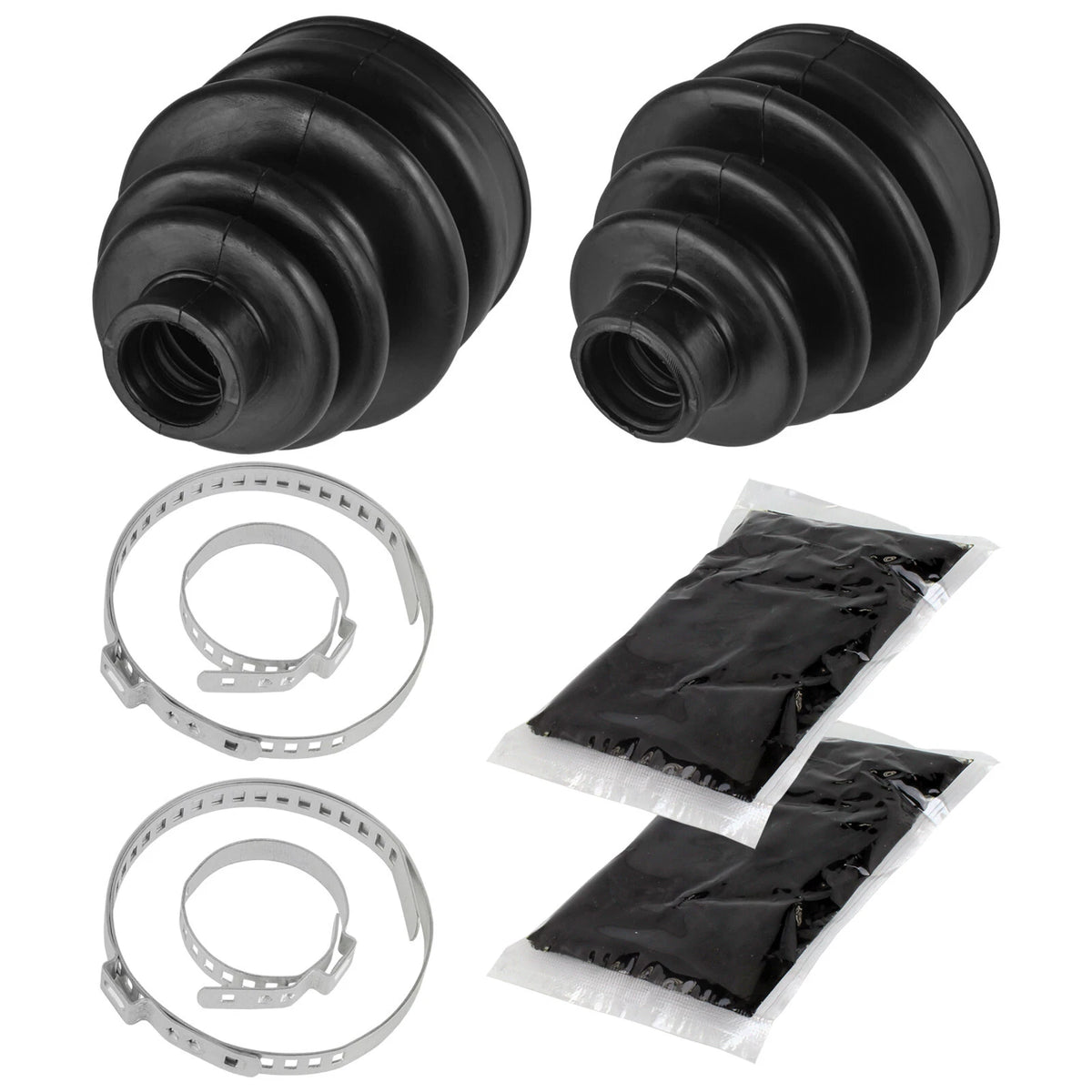 Front Axle Inner Outer CV Boot Kit for Yamaha Rhino 660 (2004–2007) BO118 BO124