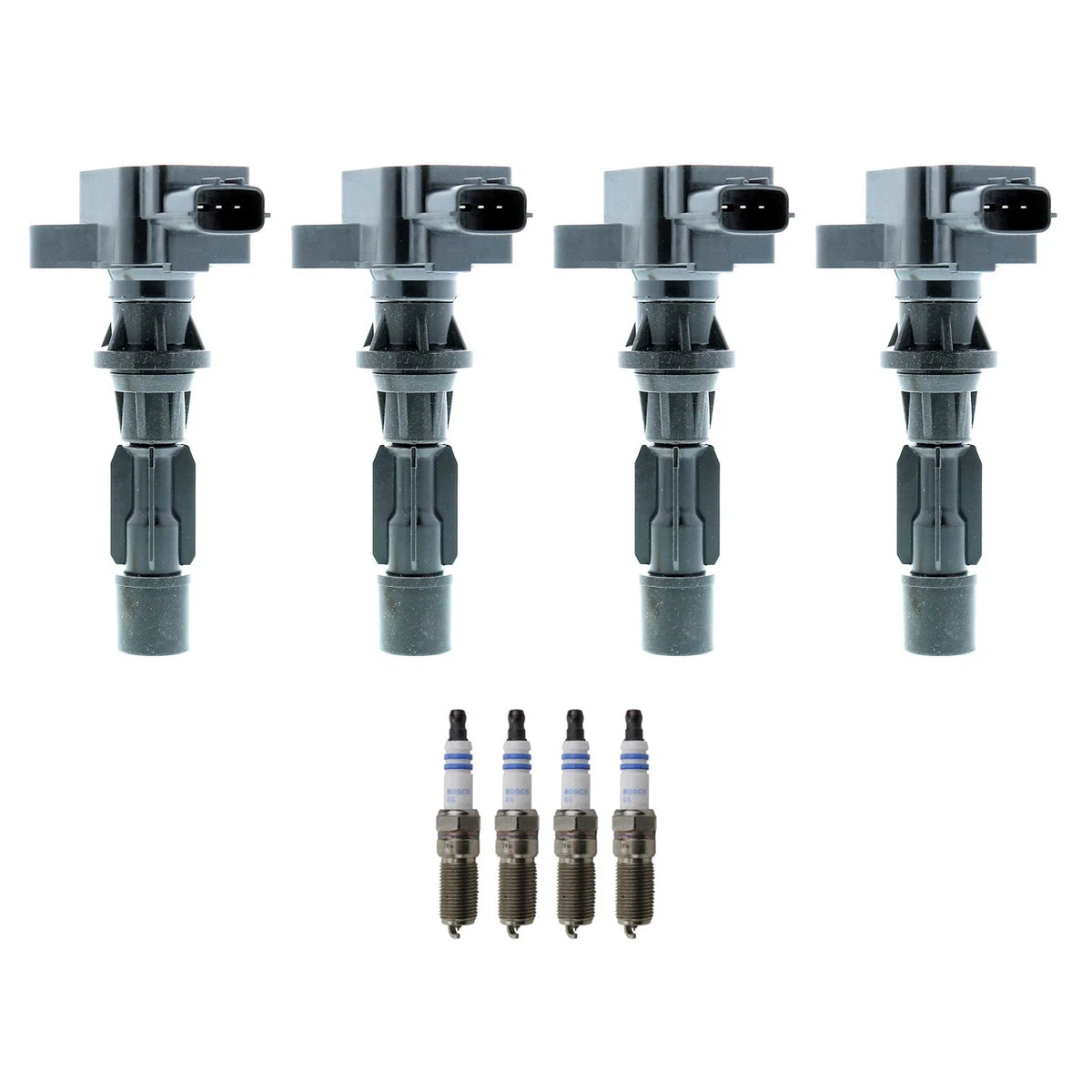 Set of 4 Ignition Coils & Spark Plugs for Mazda CX-7 (2007–2012)