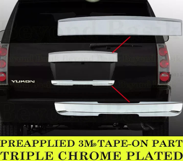 Set of 2 Chrome Tailgate Handle Covers for GMC Yukon (2007–2014) ED121
