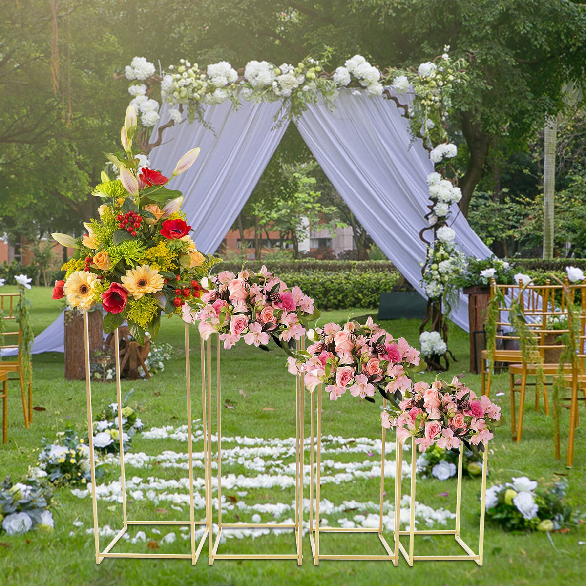 Metal Flower Planter Stand for Home Decorative Indoor Use