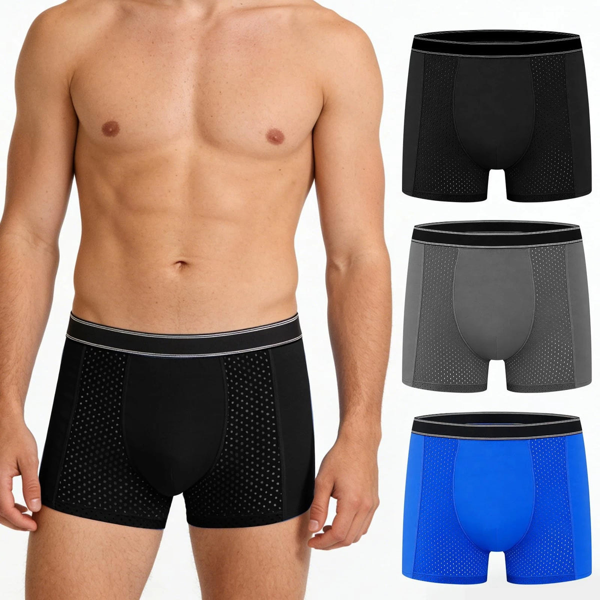 Men's Incontinence Underwear - 200ml Absorb Leakproof Boxer Briefs