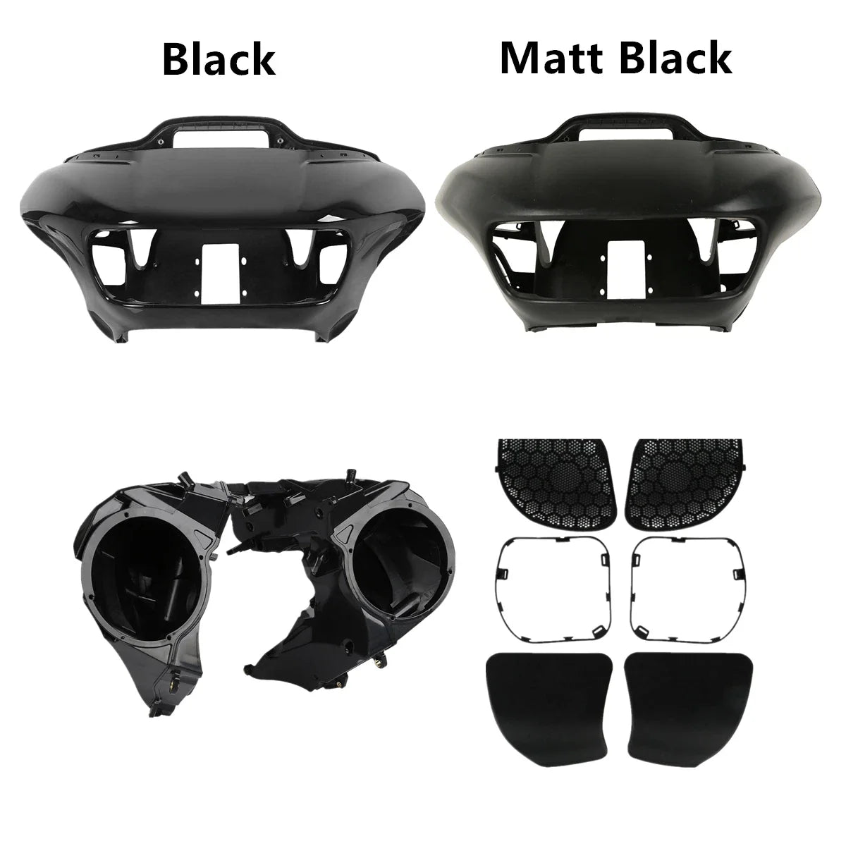 Inner Outer Fairing Speaker Cover Grille for Harley Road Glide FLTRX FLTR (2015–2023)