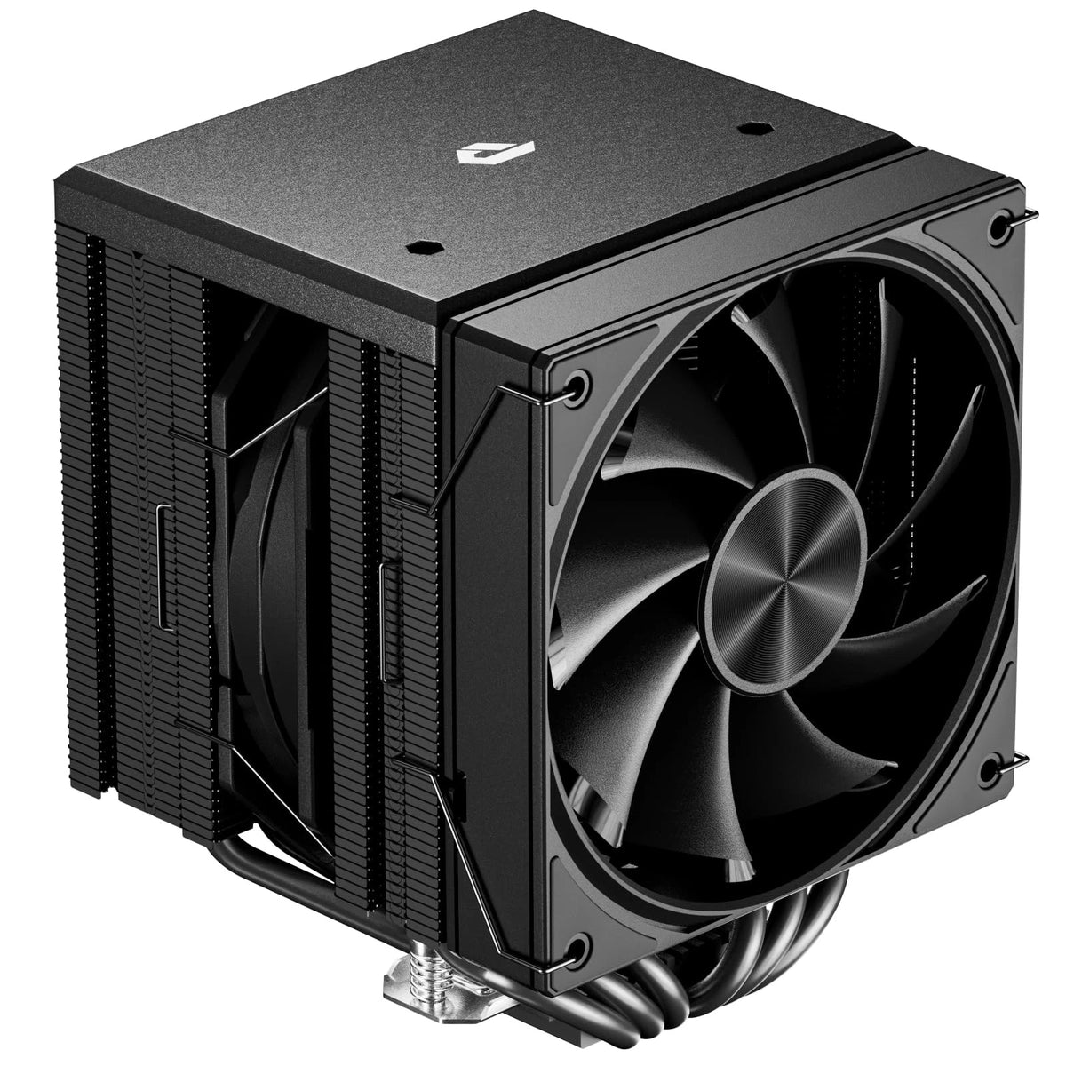 Dual Tower CPU Cooler with 120mm PWM Fan, 6 Heat Pipes, Black