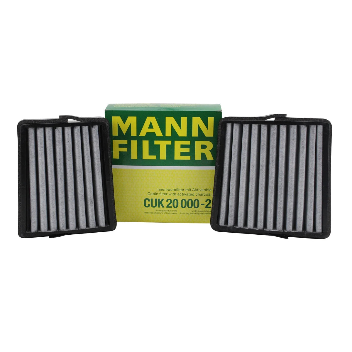 Mann Cabin Air Filter Charcoal for Mercedes W203 S203 A203 C203 C208 (2000–2007)