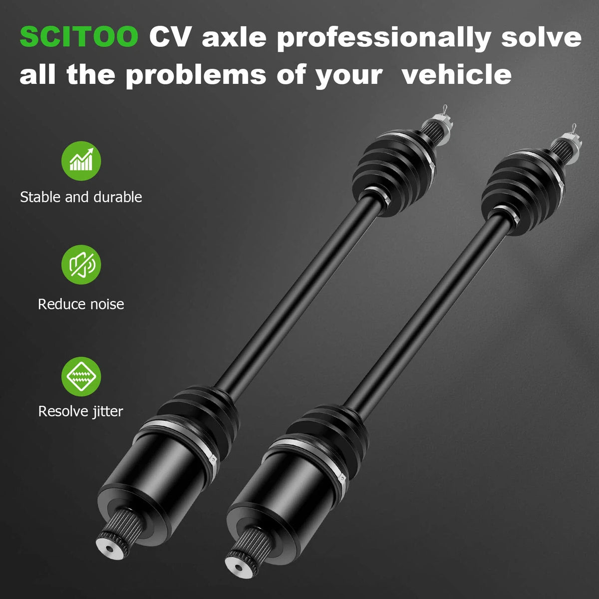 Pair CV Axle Drive Shaft for Polaris RZR XP 4 (2016–2018)
