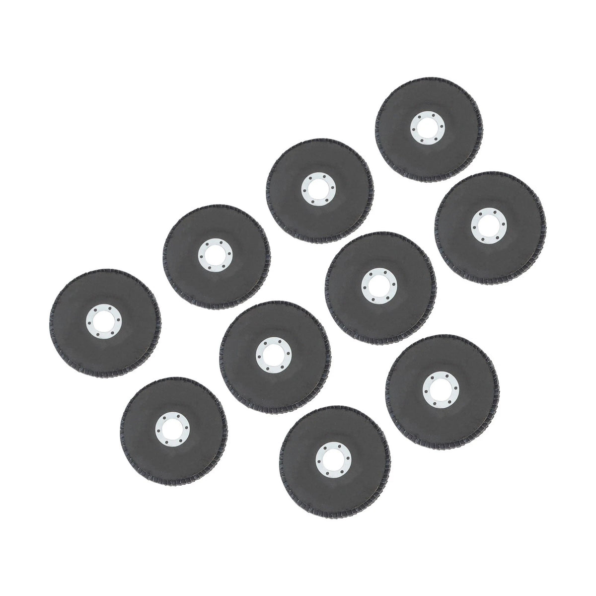 10 Pcs Zirconia Grinding Flap Disc 4-1/2" × 7/8" 40 Grit Grey