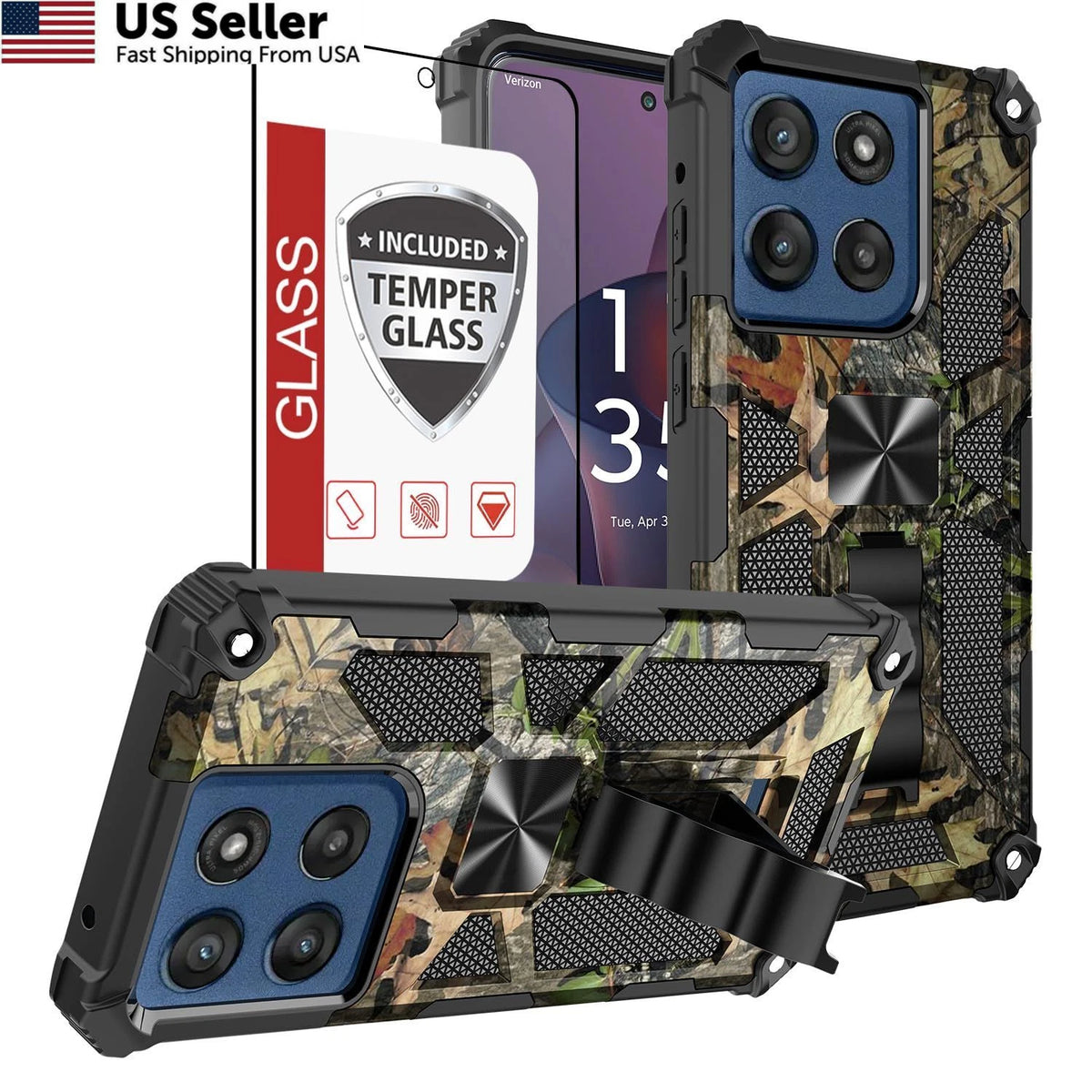 Case for Moto G Stylus 5G (2025) - Kstand Camo Tree