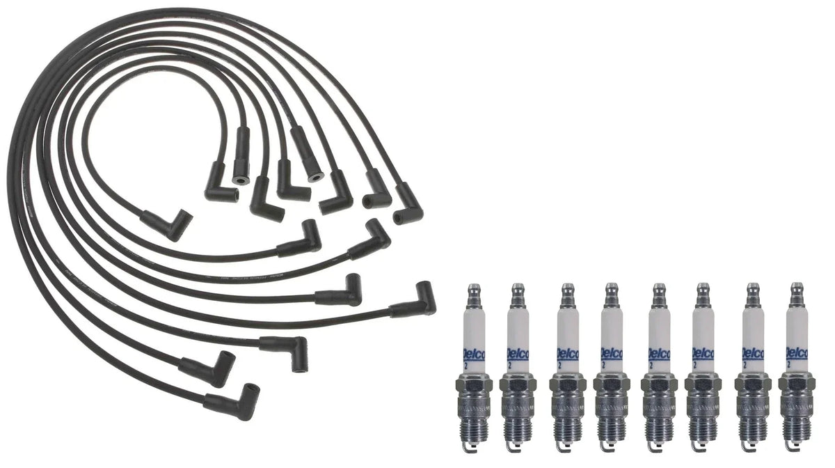 Pro Ignition Wire Set & ACDelco Rapidfire Spark Plugs for Chevy GMC K30 (1973–1991)