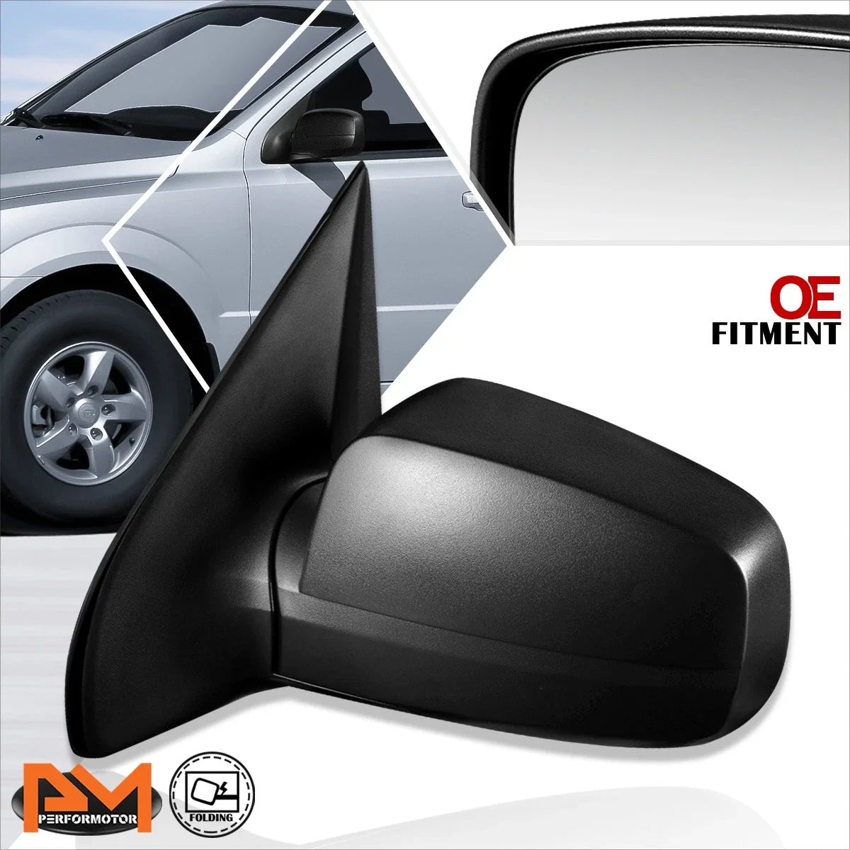 Left Side Rear View Door Mirror for Kia Sorento (2003–2009)