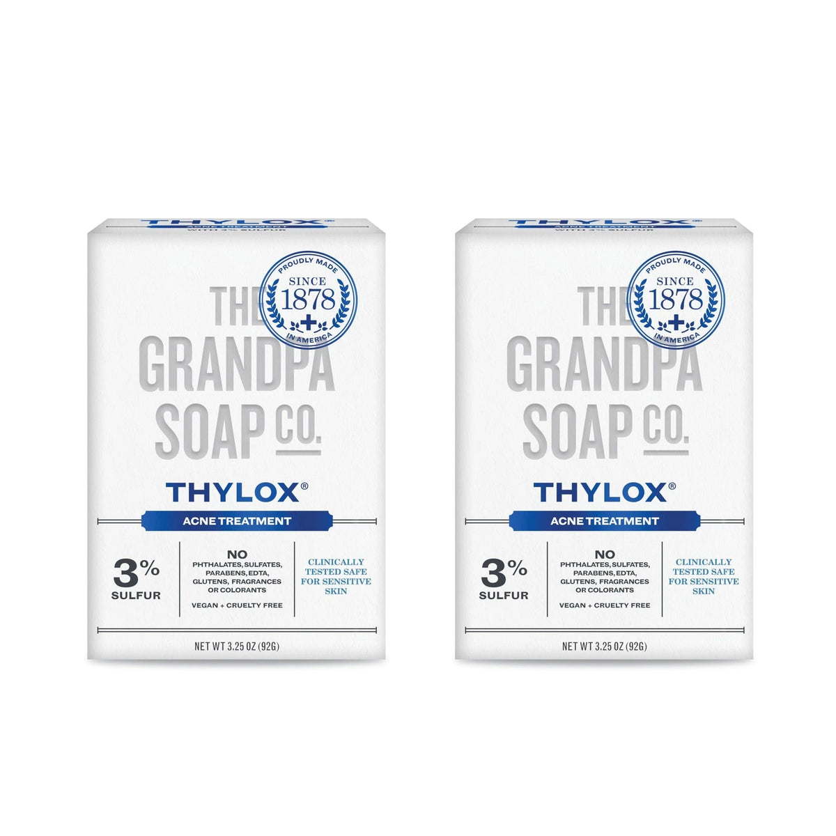 2X Thylox Acne Treatment Bar for All Makes Models (Pack of 2)