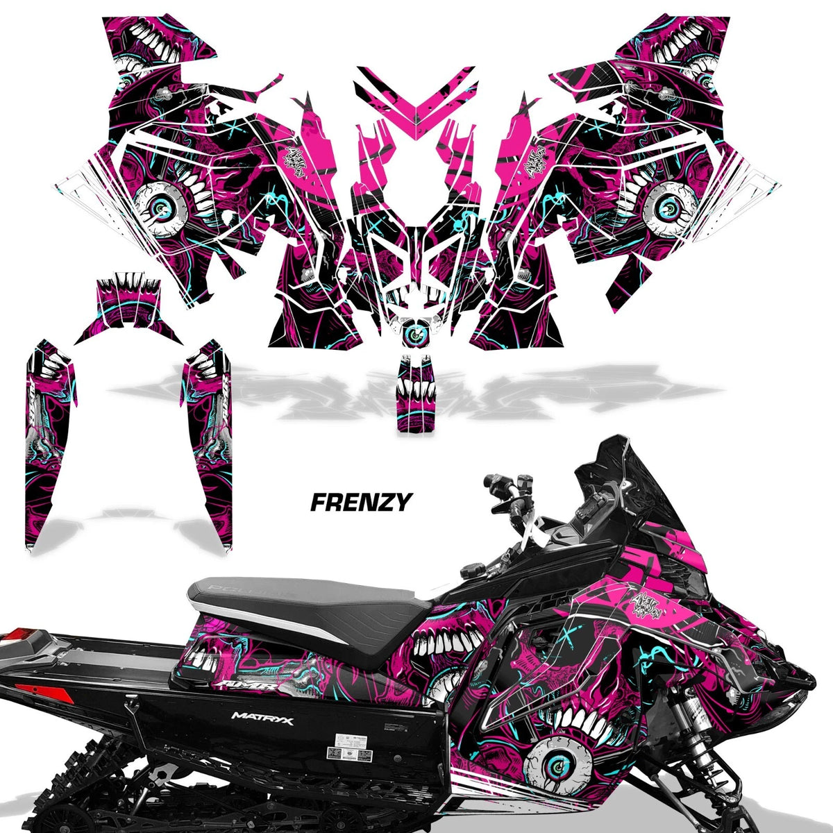 SLED Graphics Decals Stickers for Polaris Matryx Indy Assault (2020)