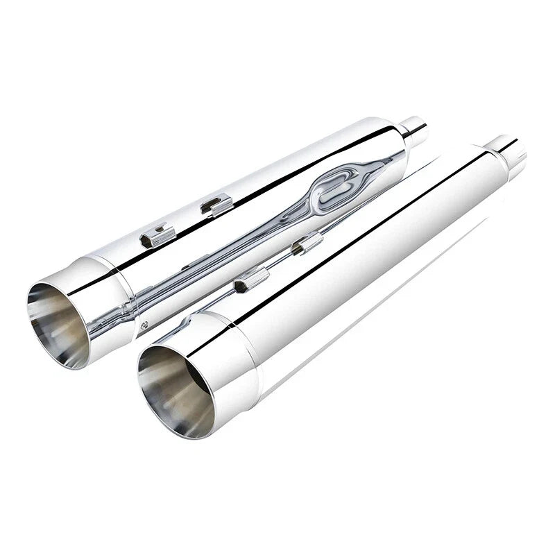 Set of 2 Megaphone Slip-On Exhaust Pipes for Harley Touring Electra Glide (2017–2025)