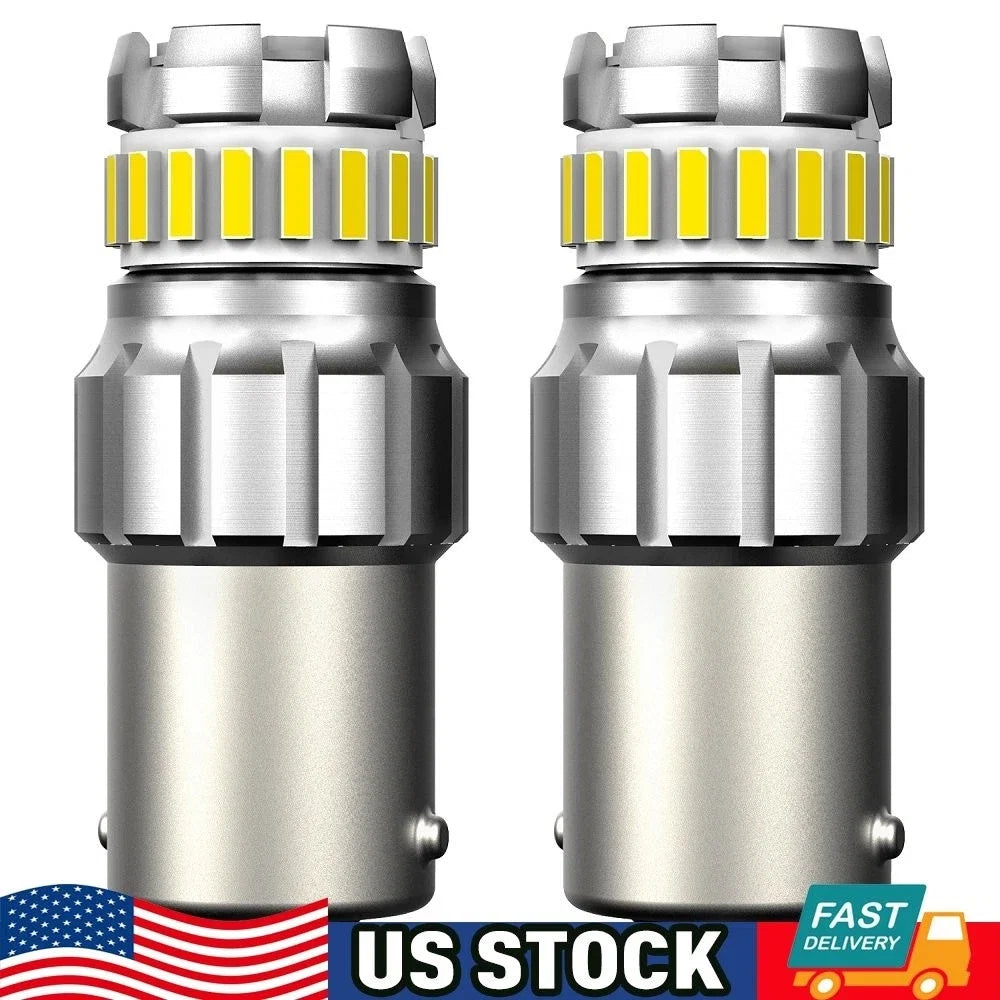 2X 1156 BA15S 7506 LED Turn Signal Indicator Light Bulb for AUXITO (N/A)