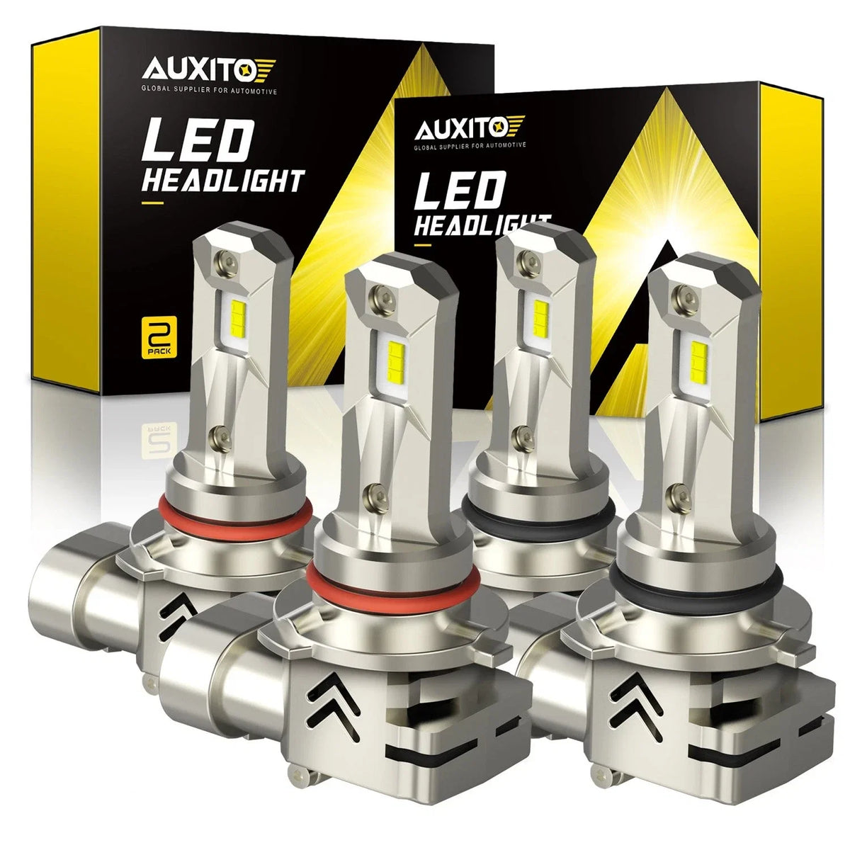 Set of 4 9005 & 9006 LED Headlight Combo for