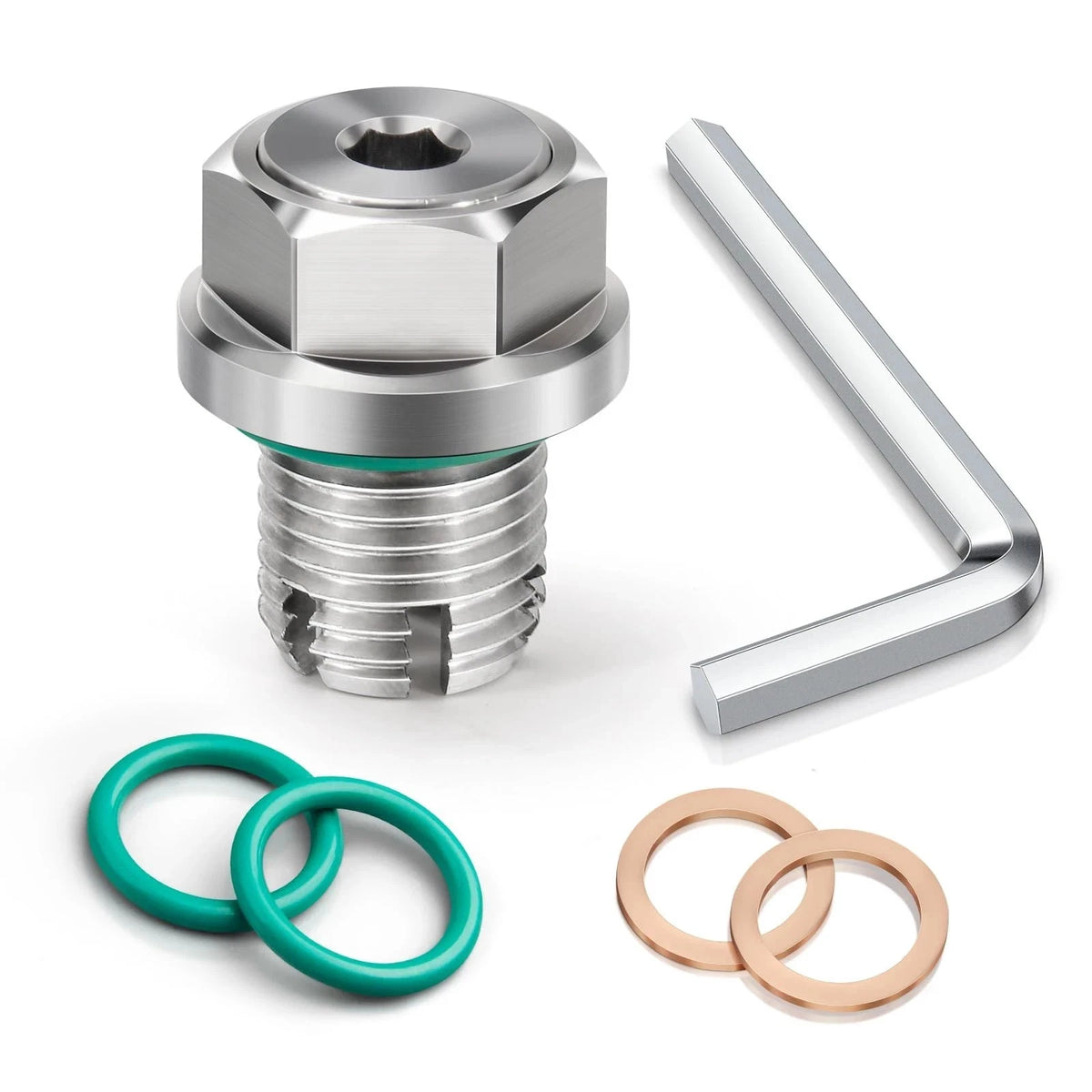 1/2-20 Double Oversize Piggyback Oil Drain Plug for Universal Applications