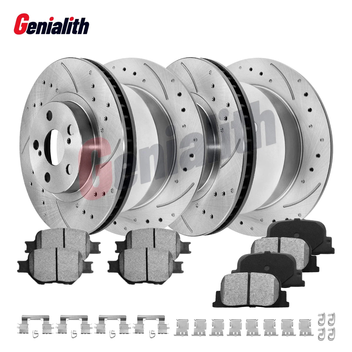 Front Rear Disc Brake Rotors Ceramic Brake Pads Kit for Scion TC (2005–2010)