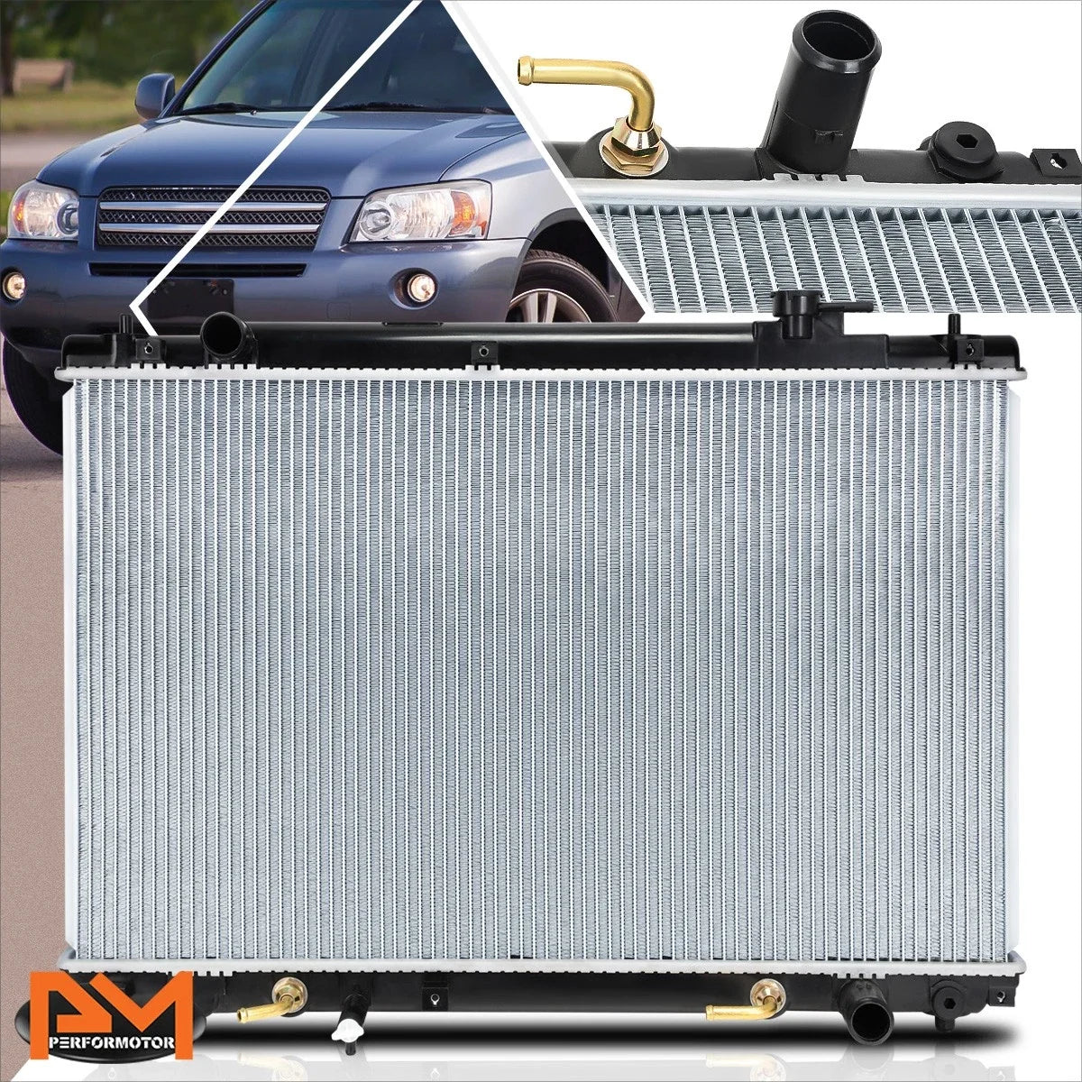 OE Replacement Aluminum Core Radiator for Highlander (2001–2007) DPI-2454