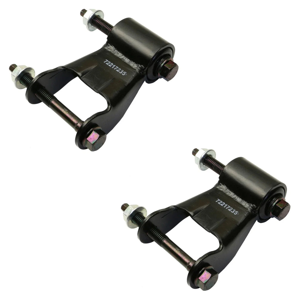 Set of 2 Rear Leaf Spring Shackles for Dodge Ram 1500 2500 (1994–2023)