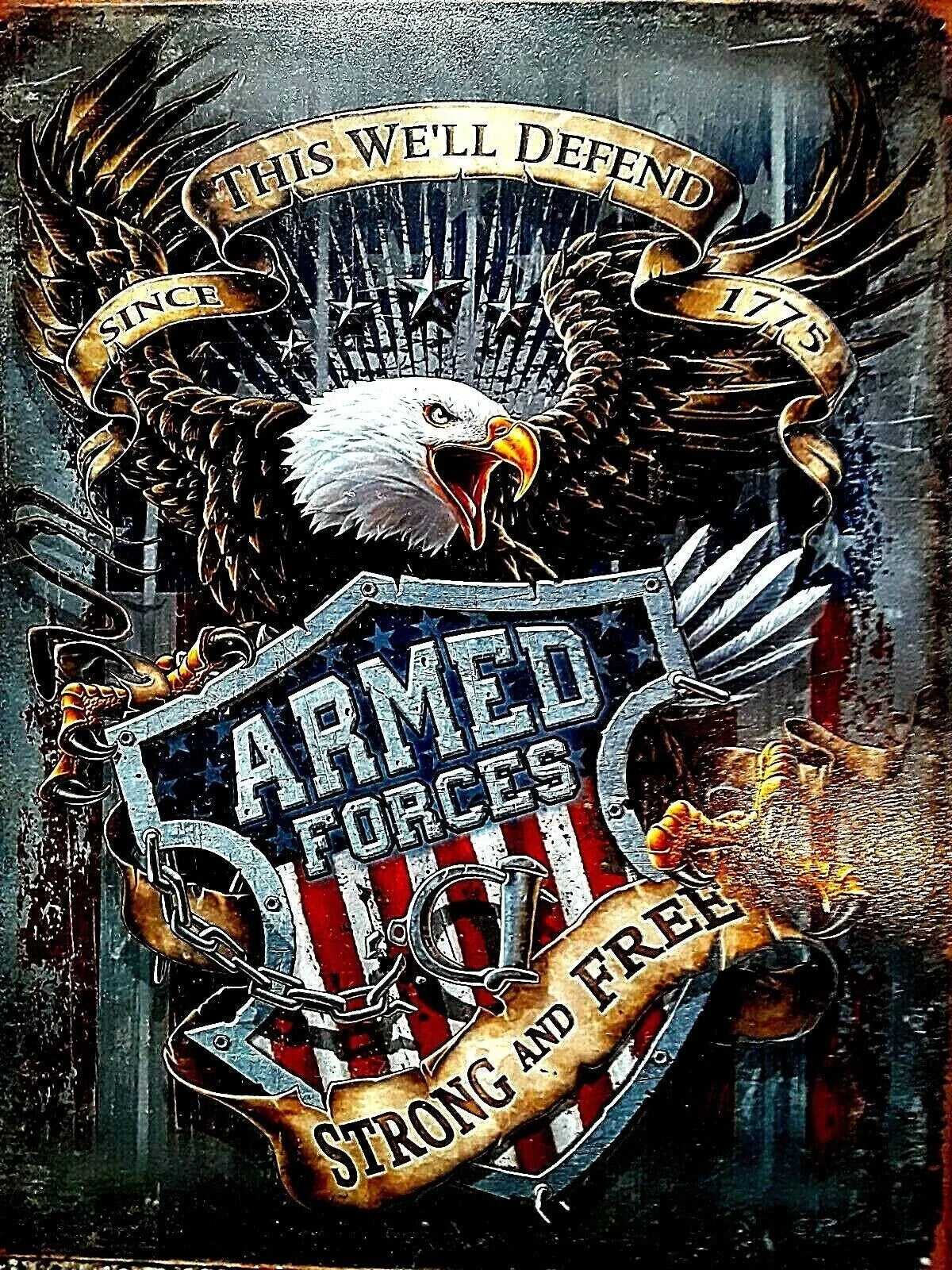 American Eagle Armed Forces Sign 2149