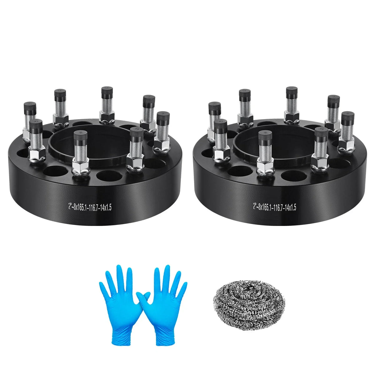 2X 2" Hubcentric Wheel Spacers 8x6.5 14x1.5 for Chevy K3500 (1988–2000)