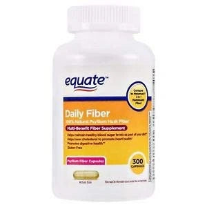 2X Equate Daily Fiber Multi-Benefit Natural Psyllium Husk 300 Count