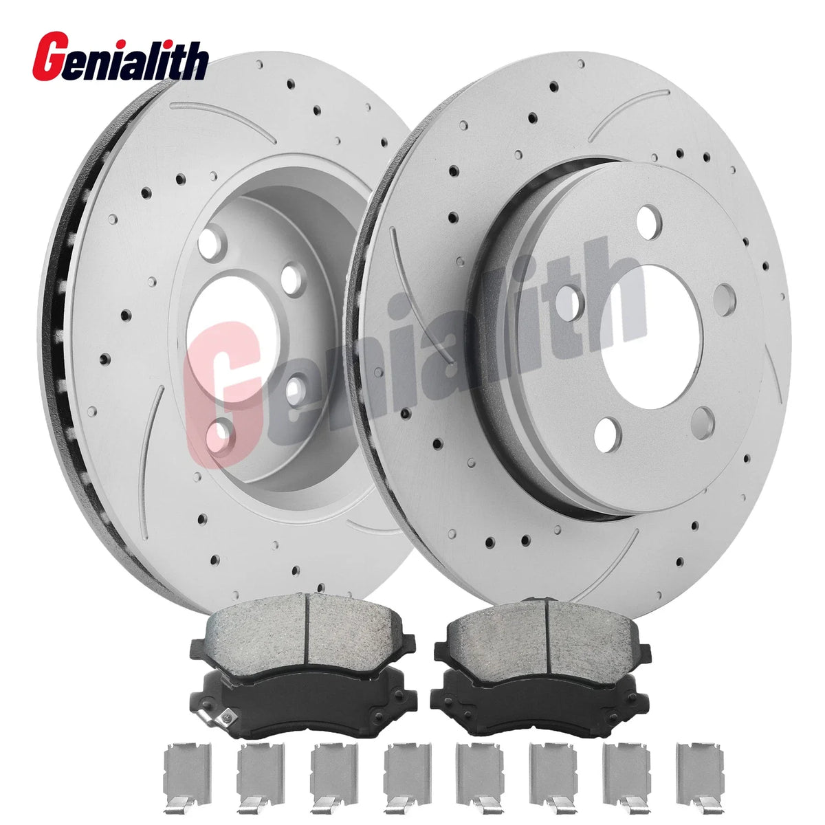 Set of 2 Front Brake Disc Rotors & Ceramic Pads for Dodge Nitro Liberty (2008–2012)
