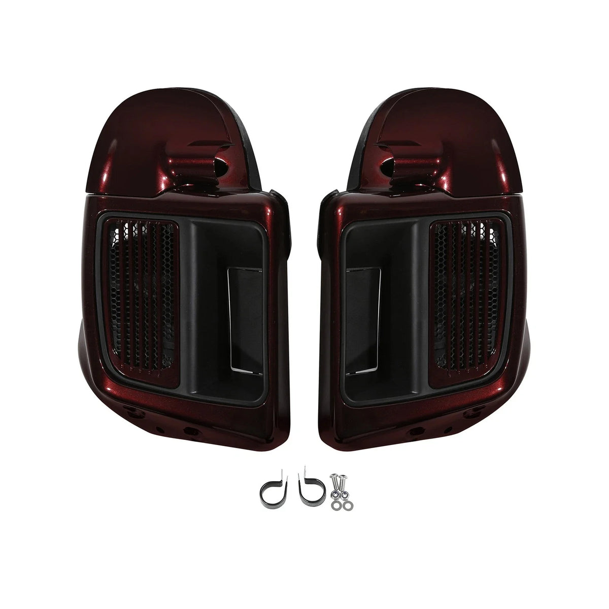 Lower Vented Fairing for Harley Street Glide (2014–2024) - Water-cooled, Twisted Cherry