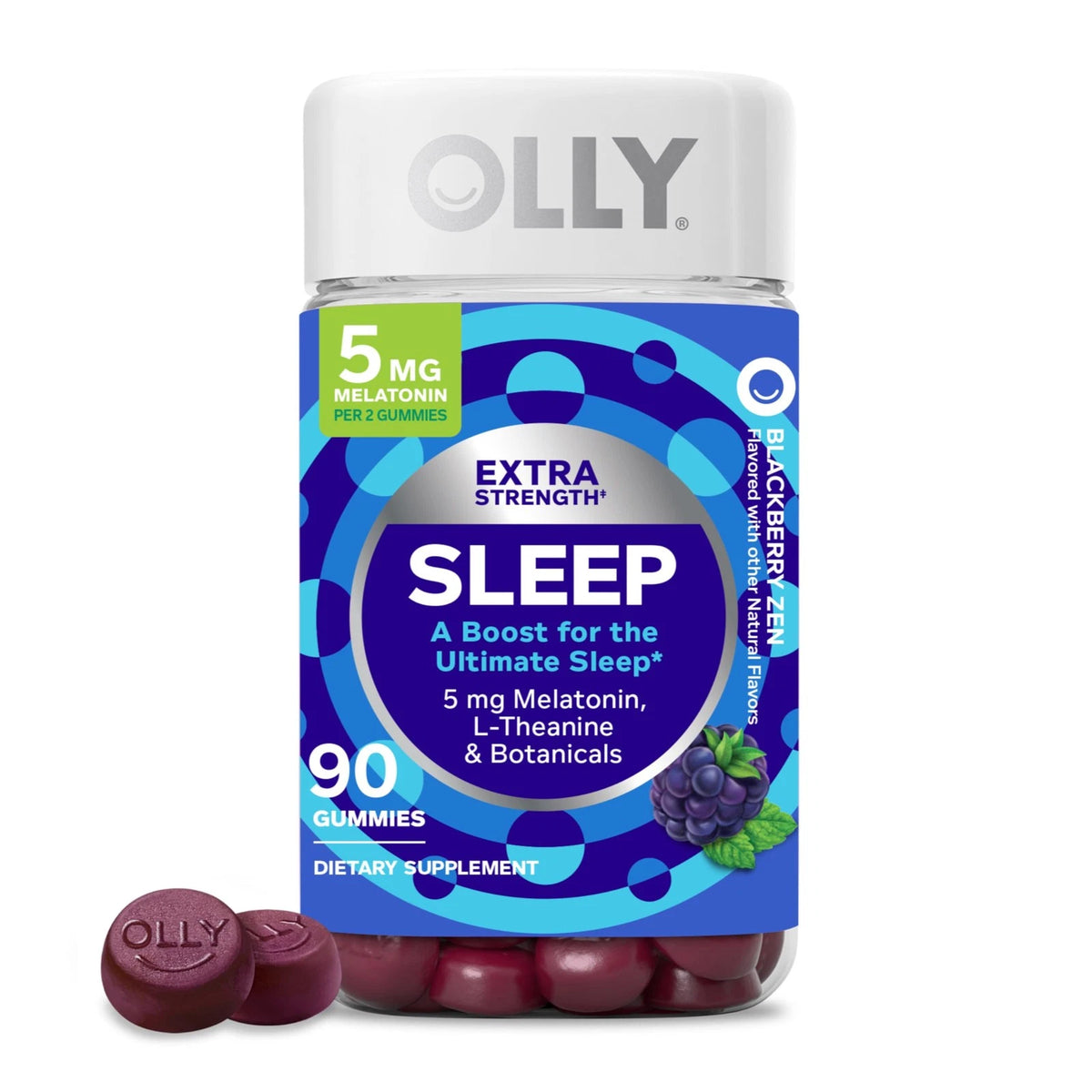 OLLY Extra Strength Sleep Gummy 5 mg Melatonin (90 Count)