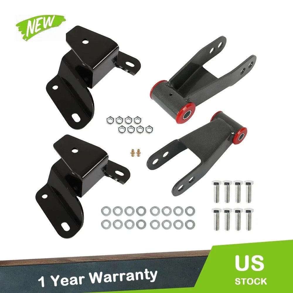4" Drop Kit Leveling Lowering Shackles Hangers for Ford F100 (1973–1996)
