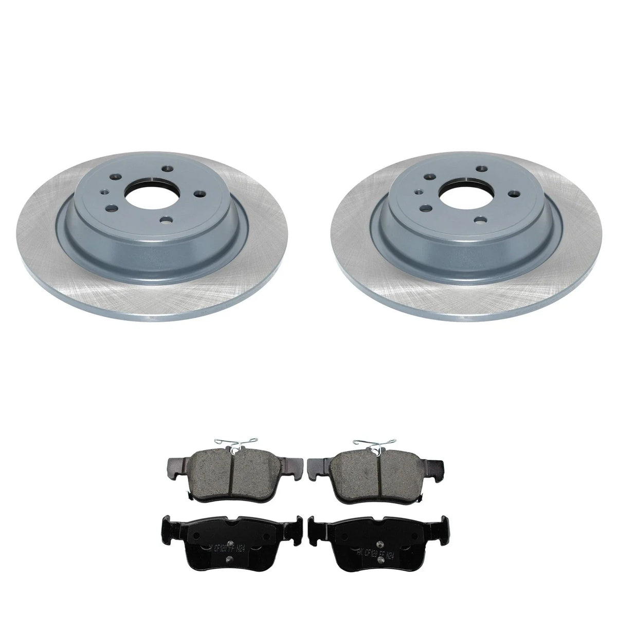 Set of 4 DuraGo Rear Rotors & Akebono ProACT Ceramic Pads for MKZ, Escape