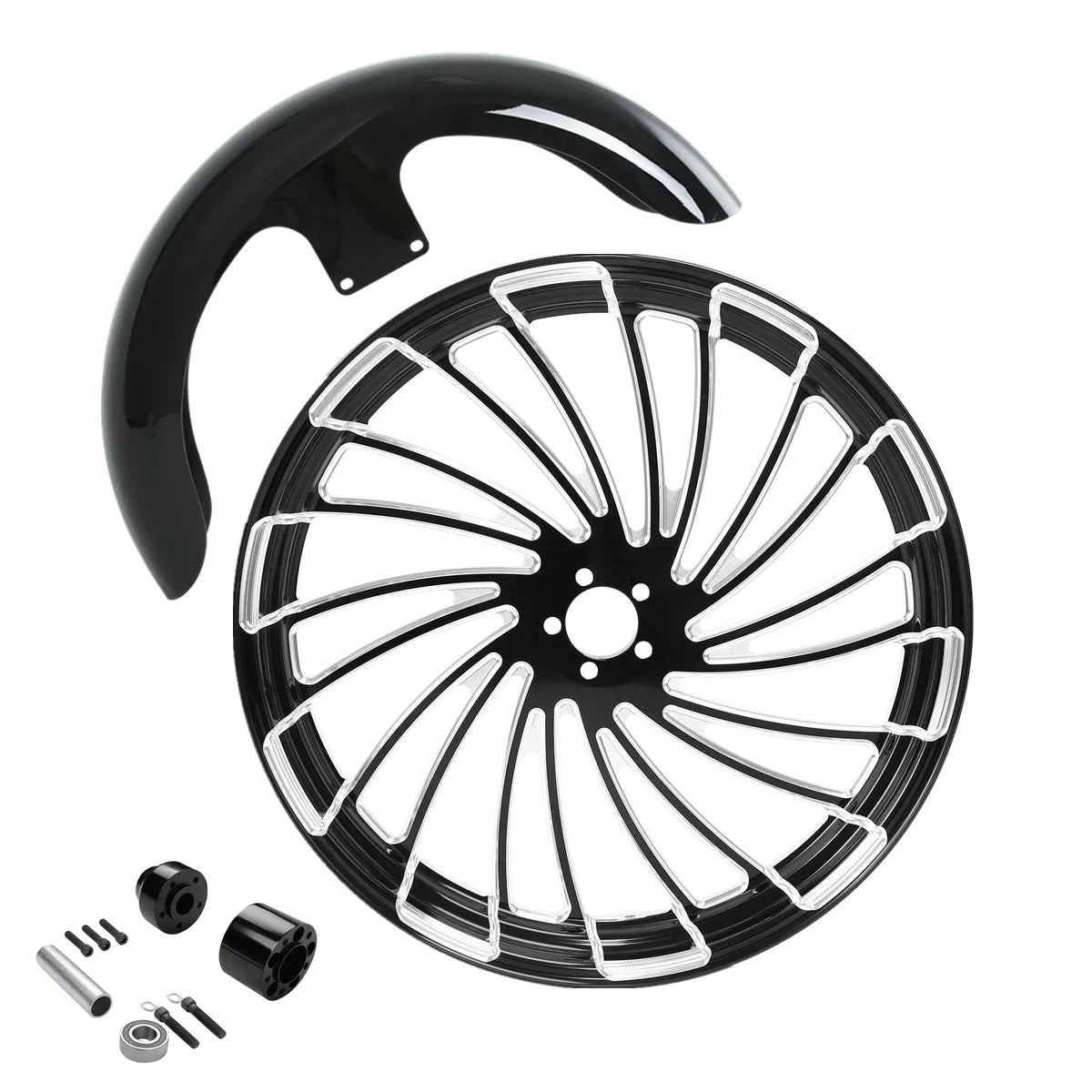 21" Front Wheel Rim for Harley Touring (2008–2013) - Single Disc Hub Fender