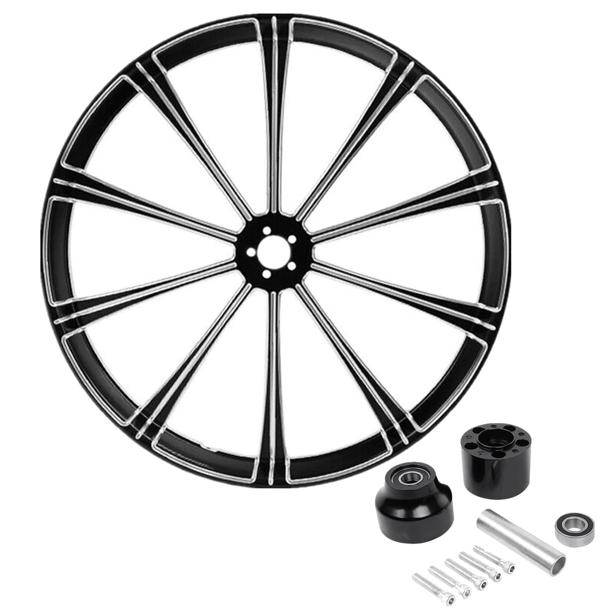 18'' Front Wheel Rim & Single Disc Hub for Harley Touring (1997–2021)