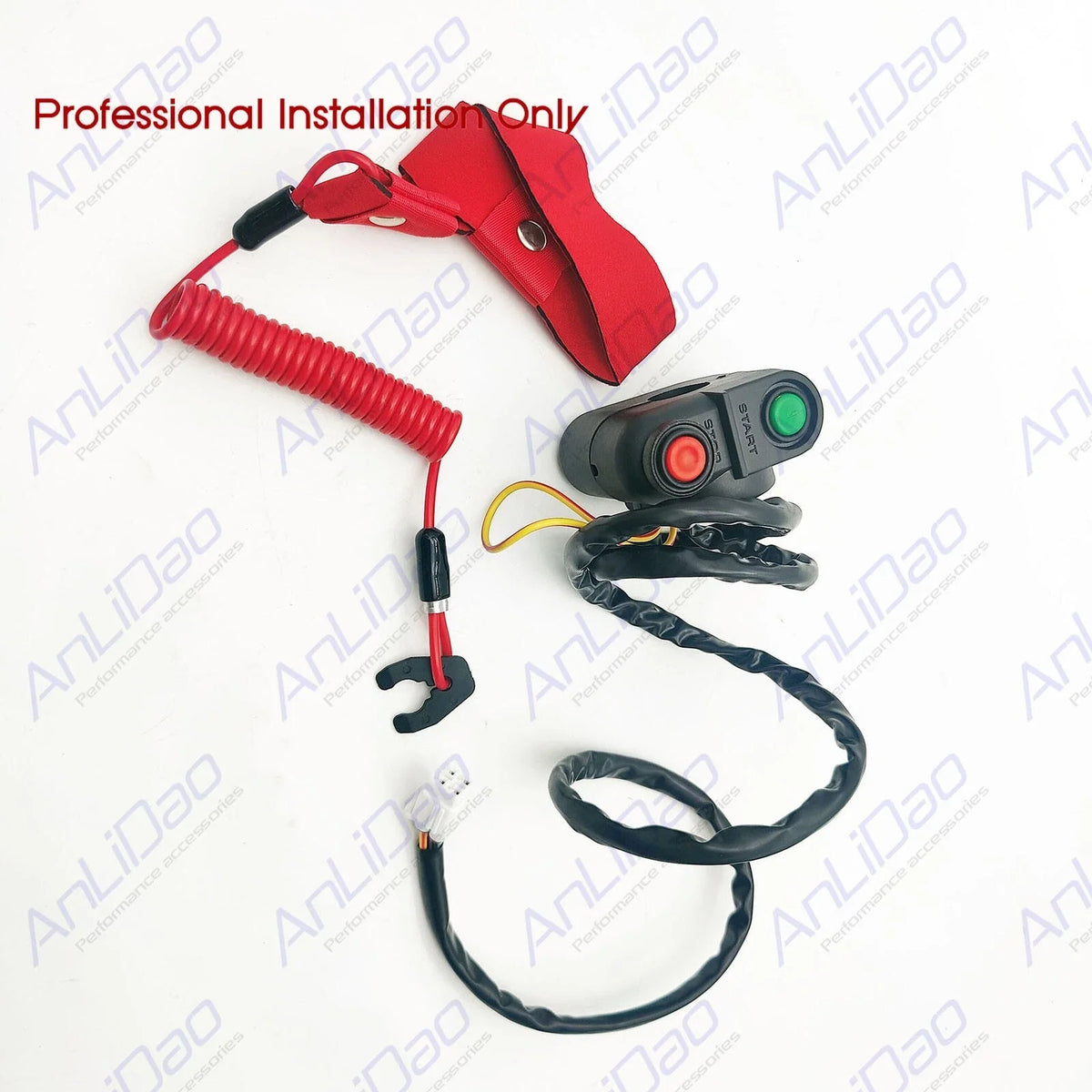 Start Stop Switch with Safety Tether Lanyard for Kawasaki Jet Ski (92072-3816)