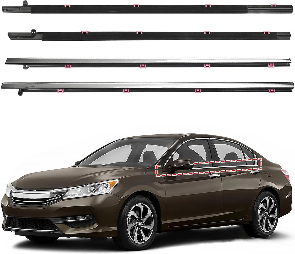 Chrome Window Molding Trim for Honda Accord 4-Door Sedan (2013–2018)