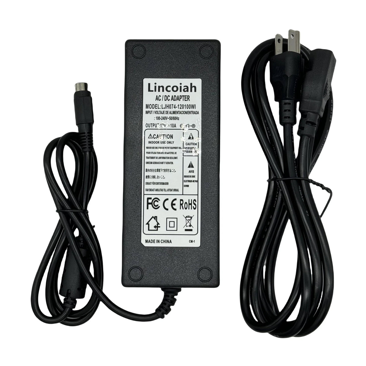 12V 4-Pin AC/DC Adapter for Synology DS1520+ DS1522+ DS1019+ (2020–2023)