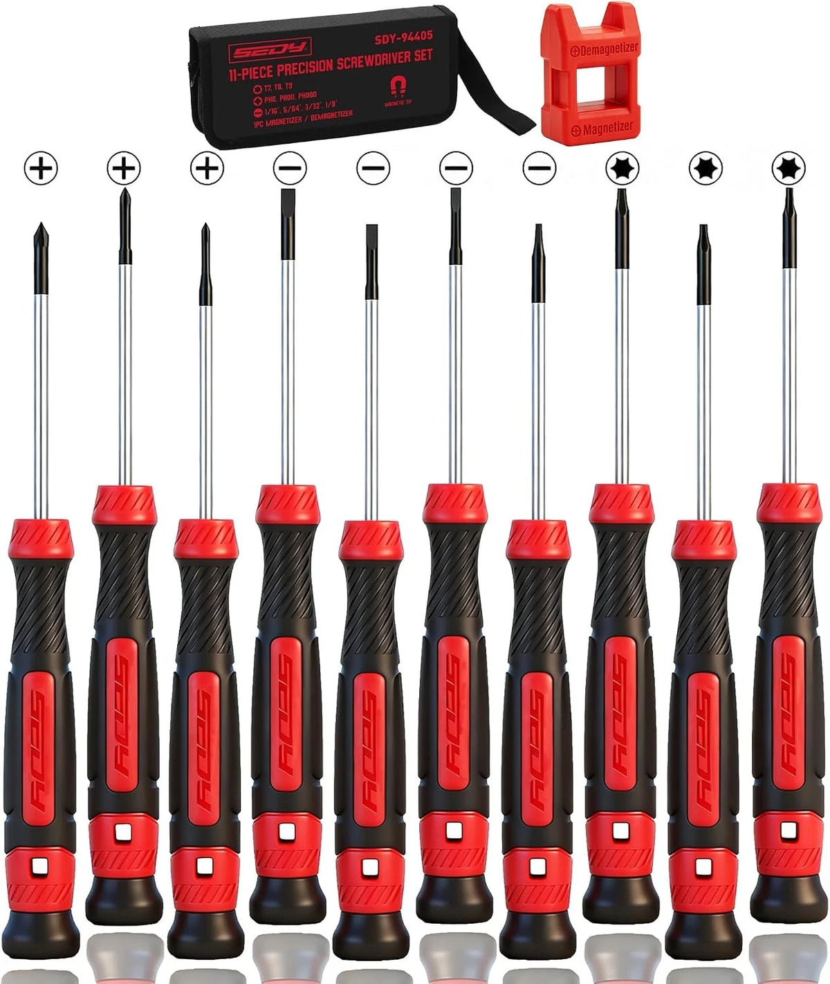 11-Piece Magnetic Mini Screwdriver Set for Automotive Repairs