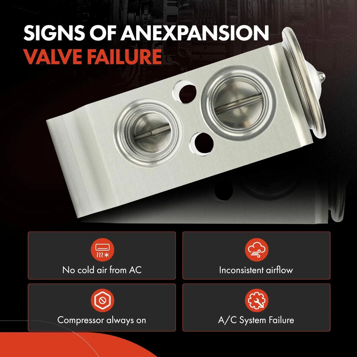 A/C Expansion Valve for Kia Sorento (2024), Hyundai Accent (2018–2021)