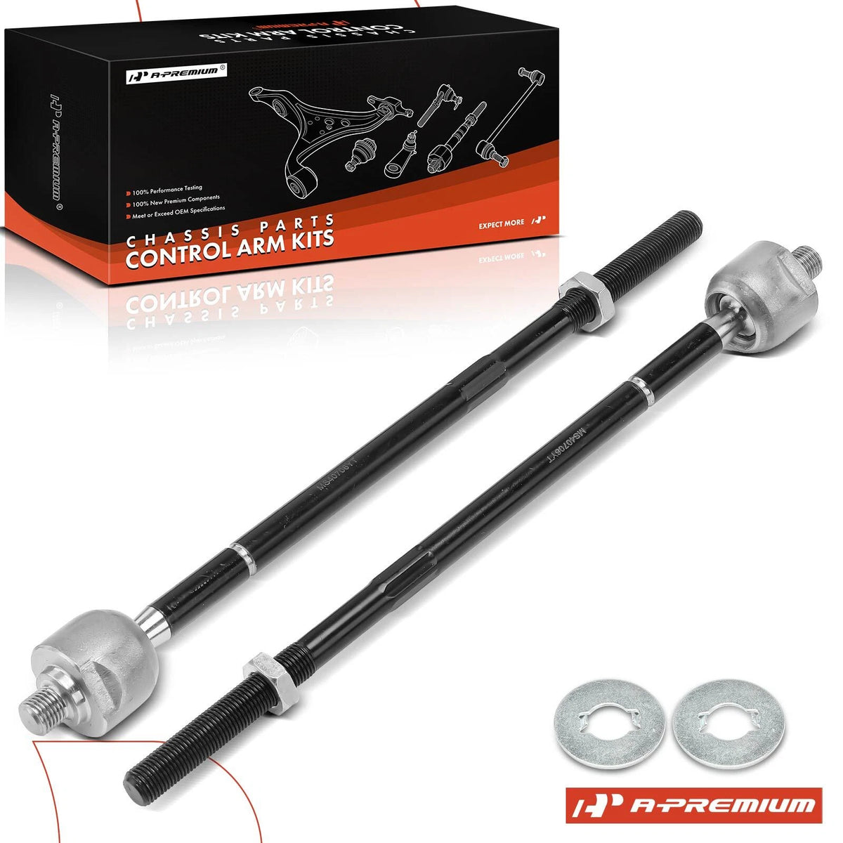 2X Front Inner Tie Rod End for Ford Focus (2009–2011) EV800571, 9S4Z3280A