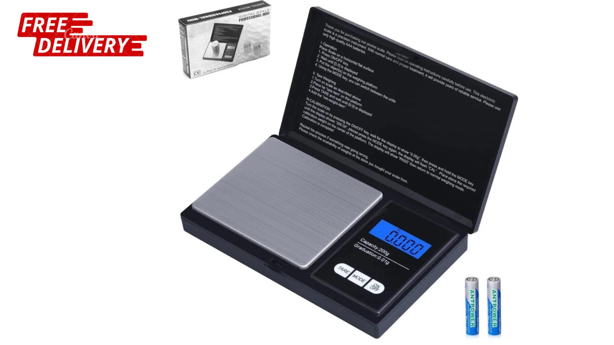 Electronic Digital Scales 0.01g 200g Mini Pocket Weighing Tool