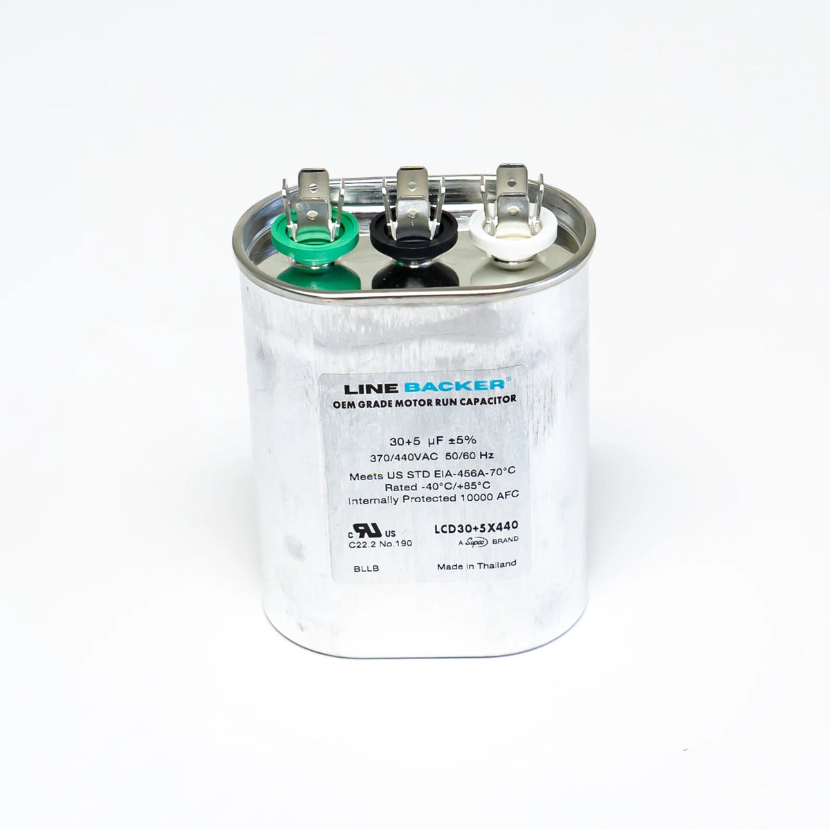 Supco Capacitor Oval Dual Run 30 + 5 uf for HVAC Motors
