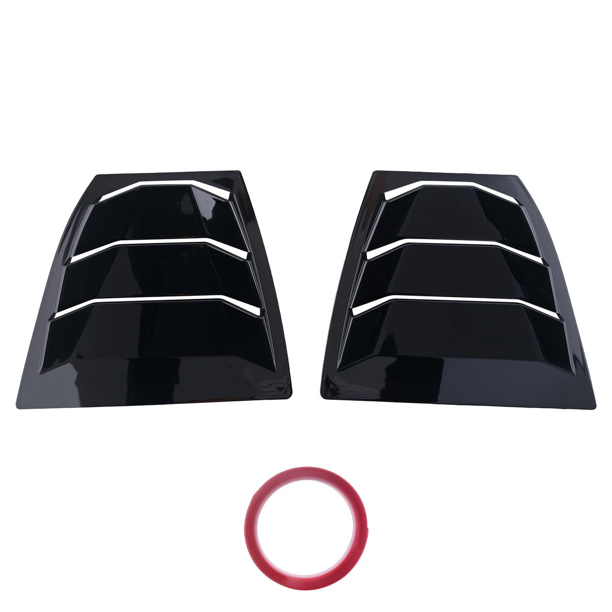 Gloss Black Side Window Louvers ABS for Mazda 3 Axela (2014–2018) SFYM7J